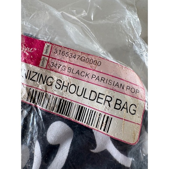 Thirty-One Organizing Shoulder Bag Black Parisian Pop NEW Diaper Tote - Picture 3 of 3